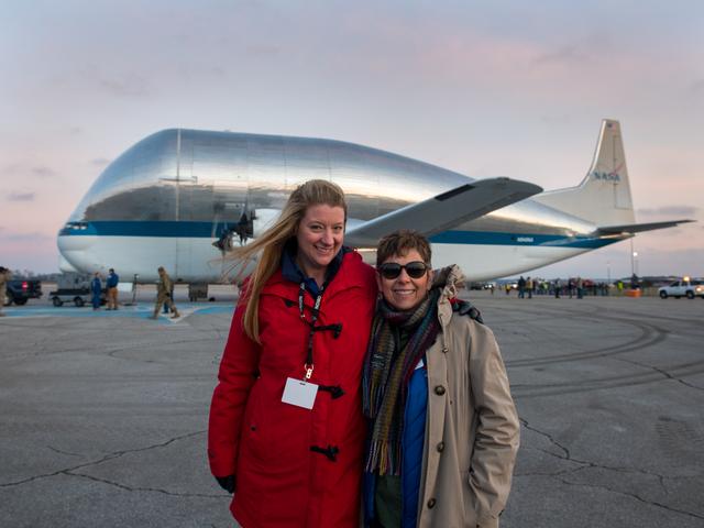 NASA image: Orion Spacecraft Arrives in Ohio Aboard the Super Guppy at Mansfield Lahm Airport