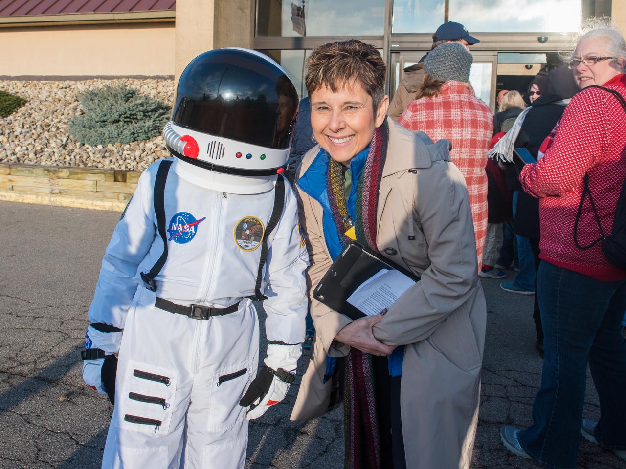 Orion Spacecraft Arrives in Ohio Aboard the Super Guppy at Mansfield Lahm Airport, Dr. Marla Perez-Davis, Acting Glenn Research Center Director