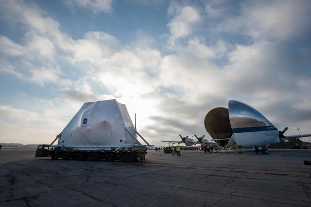 NASA image: Orion - EM-1 - Artemis Spacecraft Arrival at Mansfield Lahm A...