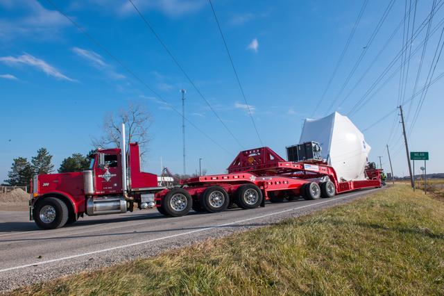 NASA image: Orion Spacecraft Arrives at the Glenn Research Center, GRC Plum 