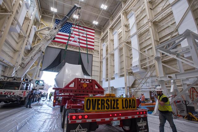 NASA image: Orion Spacecraft Arrives at the Glenn Research Center, GRC Plum 