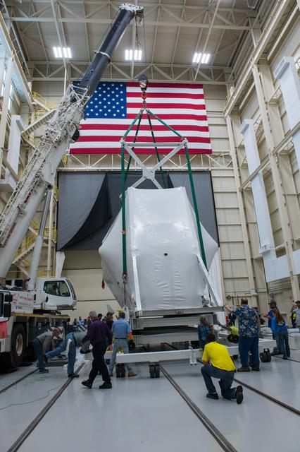 NASA image: Orion Spacecraft Arrives at the Glenn Research Center, GRC Plum 