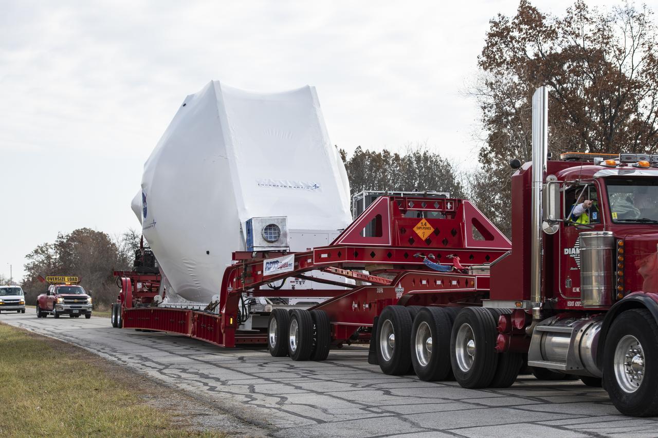 Orion Spacecraft Arrives at the Glenn Research Center, GRC Plum Brook Station, Space Environments Complex, SEC for Space Environment Testing