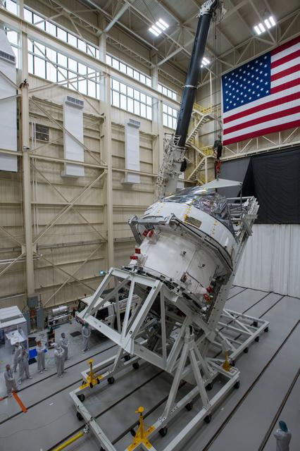 NASA image: Orion Spacecraft is prepared for Space Environment Testing at th