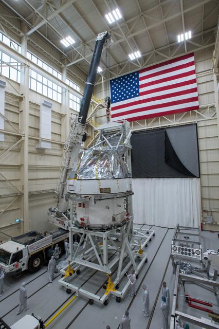 NASA image: Orion Spacecraft is prepared for Space Environment Testing at th