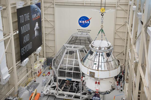 NASA image: Orion Spacecraft is prepared for Space Environment Testing at th