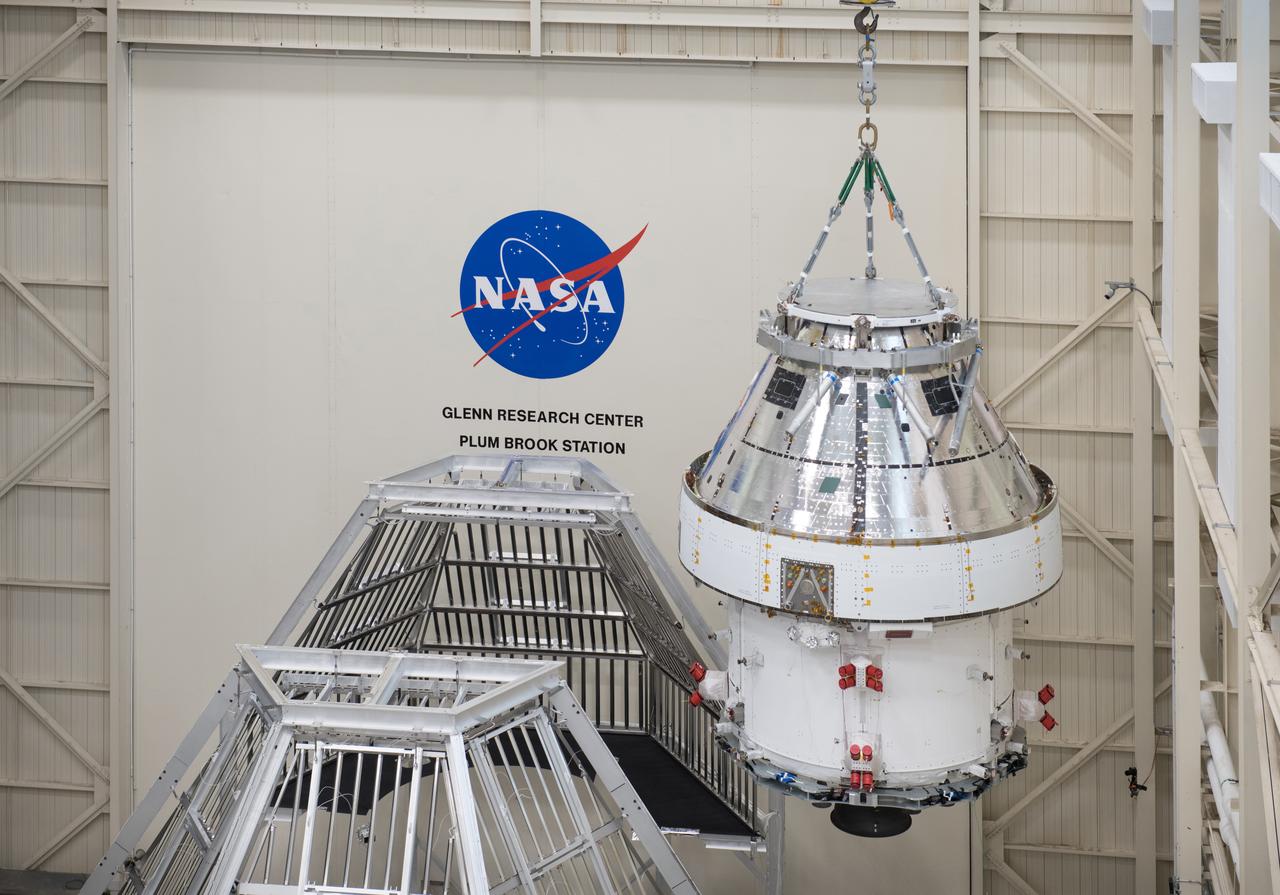 Artemis Hardware Arrival at the NASA Glenn Research Center, Plum Brook Station for testing at the Space Environments Complex, SEC