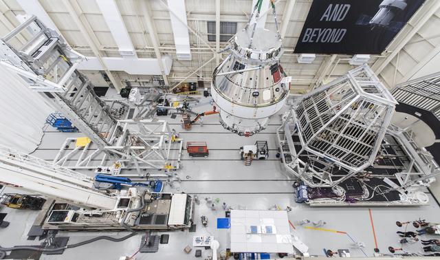 NASA image: Orion Spacecraft is prepared for Space Environment Testing at th