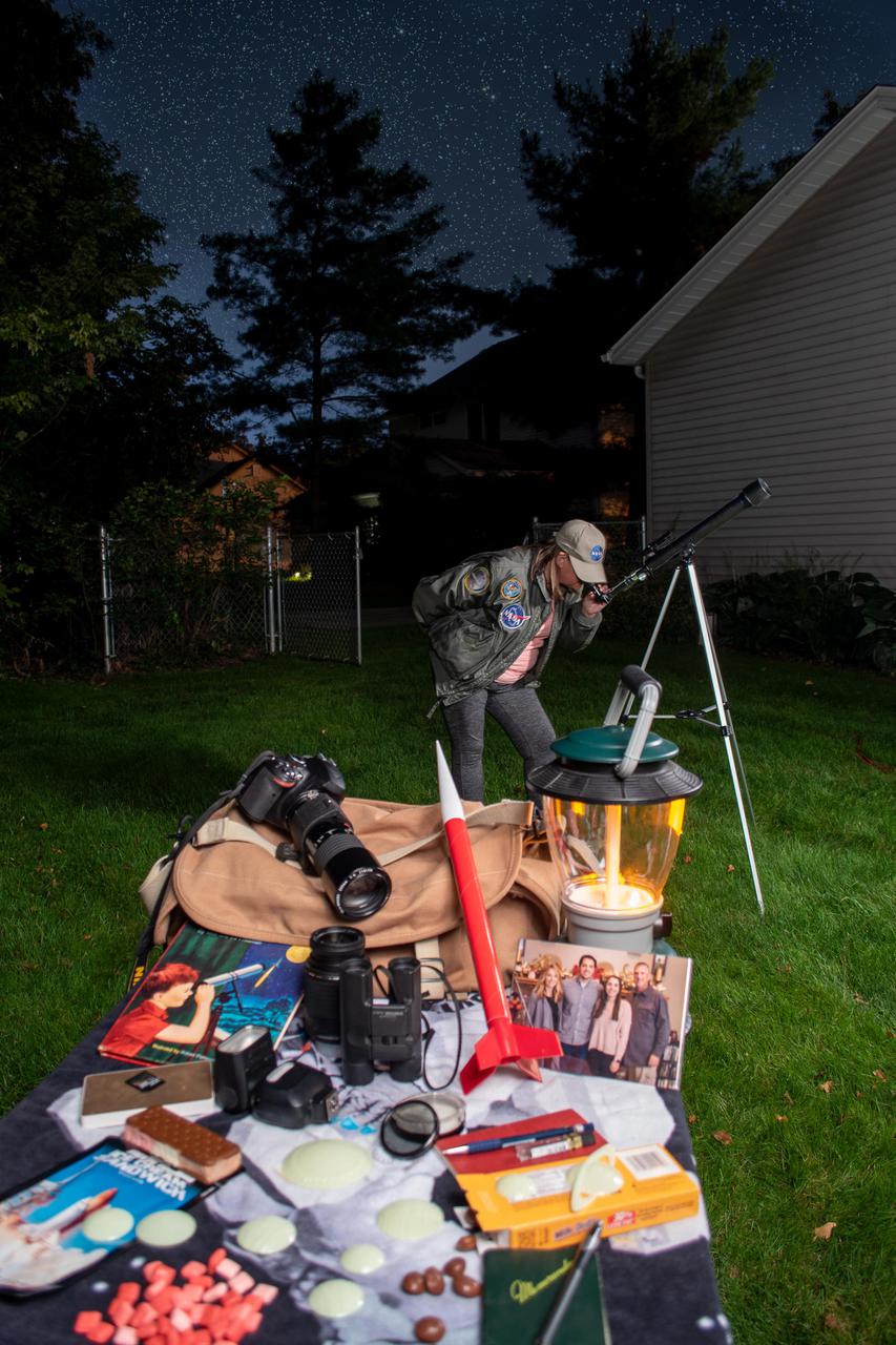 NASA Moon Kit of things I would take to the moon, I couldn’t go to the moon without my two mirrorless digital SLR cameras, Lens, my 120 6x4.5 film camera, several rolls of 120 film, my singing bowl (for meditation), my wireless printer, My son’s astronaut toy, Several pictures of both my sons and wife, My oldest sons first shoes (they are good luck), cell phone (for music and extra photos), Tablet and Pen (for editing and books), my Laptop and my water bottle (I take it everywhere).
