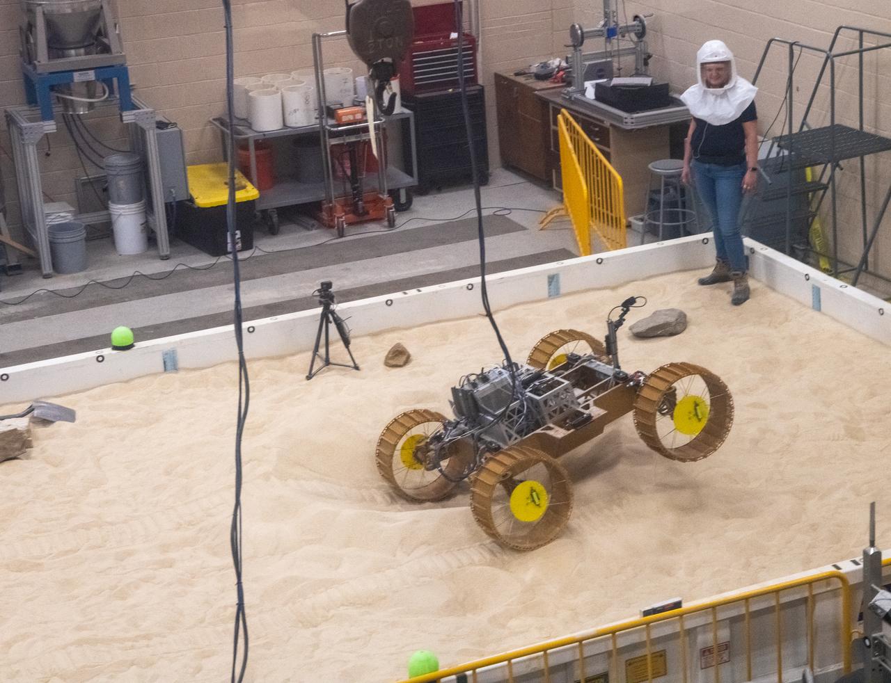 Volatiles Investigating Polar Exploration Rover, VIPER Testing in the Simulated Lunar Operations Lab, SLOPE Laboratory