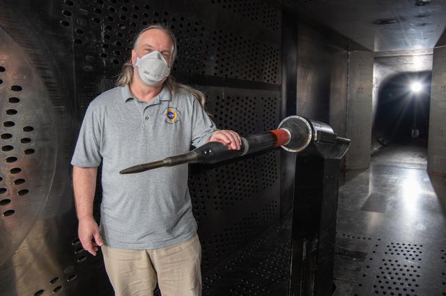 NASA image: X-59 Low Boom Flight Demonstrator, LBFD Probe Calibration Test