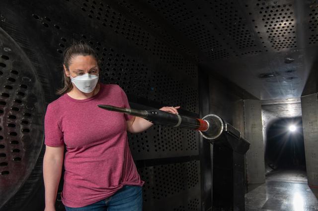 NASA image: X-59 Low Boom Flight Demonstrator, LBFD Probe Calibration Test