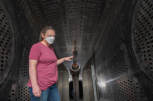 NASA image: X-59 Low Boom Flight Demonstrator, LBFD Probe Calibration Test