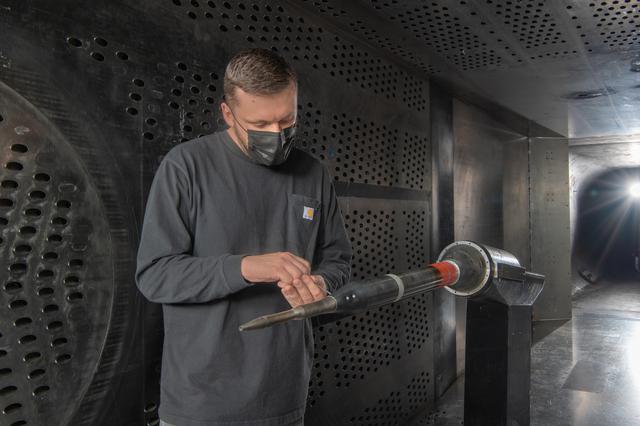 NASA image: X-59 Low Boom Flight Demonstrator, LBFD Probe Calibration Test