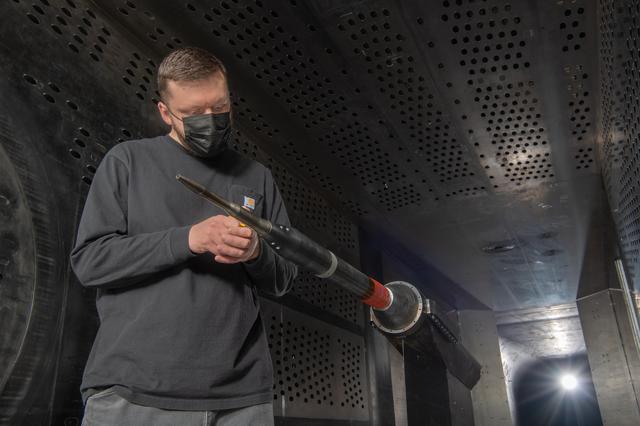 NASA image: X-59 Low Boom Flight Demonstrator, LBFD Probe Calibration Test