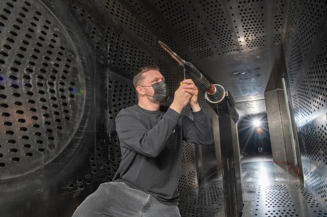 NASA image: X-59 Low Boom Flight Demonstrator, LBFD Probe Calibration Test