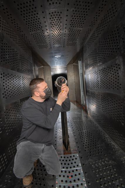 NASA image: X-59 Low Boom Flight Demonstrator, LBFD Probe Calibration Test