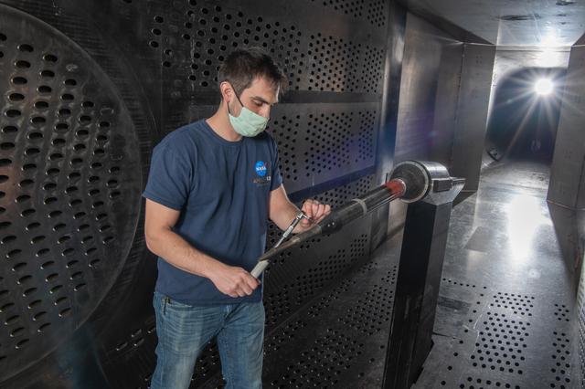 NASA image: X-59 Low Boom Flight Demonstrator, LBFD Probe Calibration Test