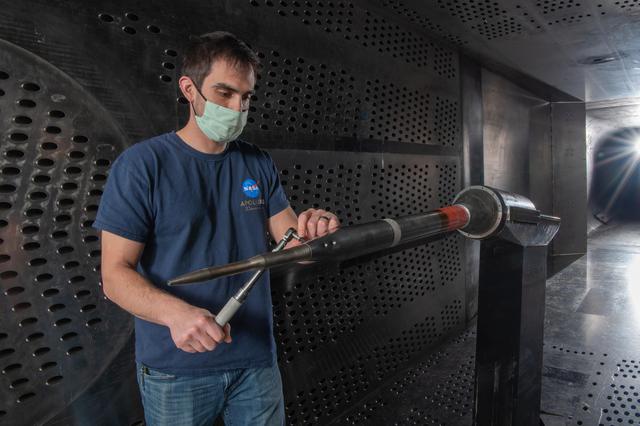 NASA image: X-59 Low Boom Flight Demonstrator, LBFD Probe Calibration Test