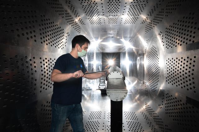 NASA image: X-59 Low Boom Flight Demonstrator, LBFD Probe Calibration Test