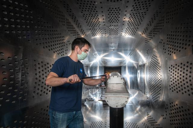 NASA image: X-59 Low Boom Flight Demonstrator, LBFD Probe Calibration Test