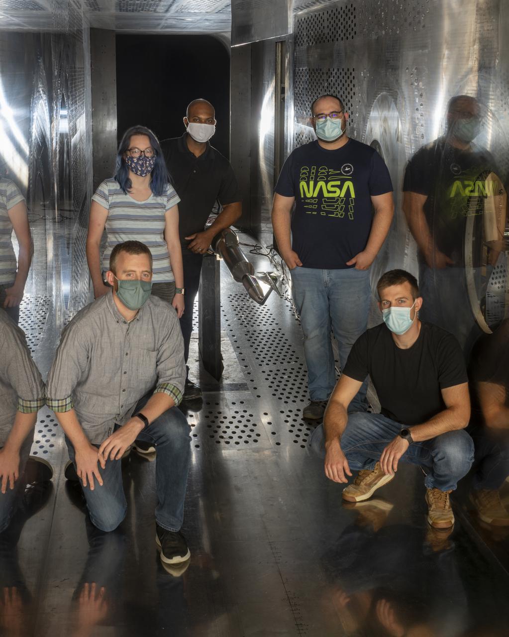 Commercial Supersonic Transport, CST Project, X-59 Sonic Boom Test Model, in the 8x6-foot Supersonic Wind Tunnel, SWT