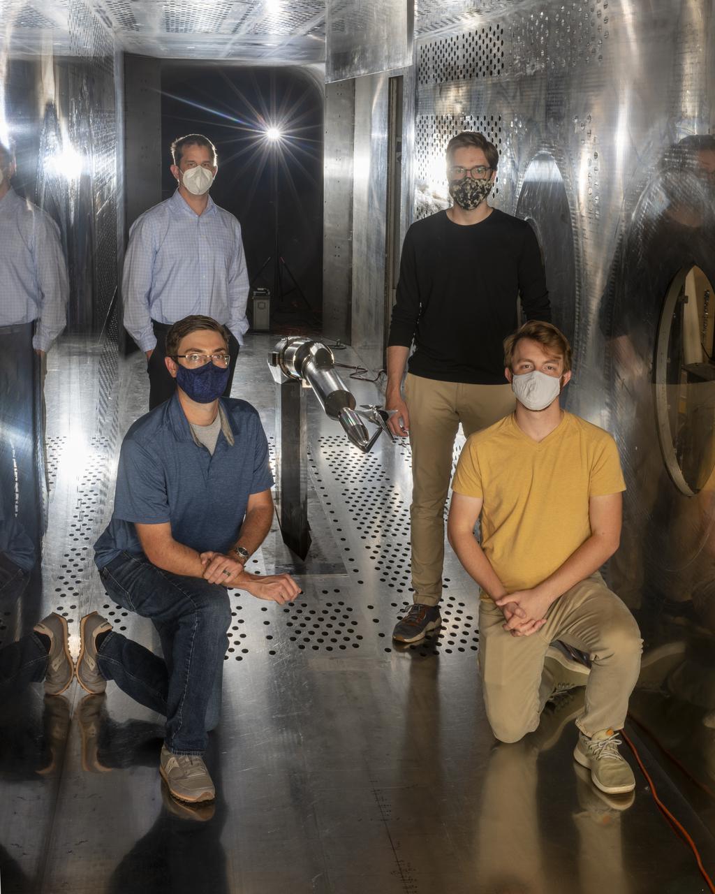 Commercial Supersonic Transport, CST Project, X-59 Sonic Boom Test Model, in the 8x6-foot Supersonic Wind Tunnel, SWT