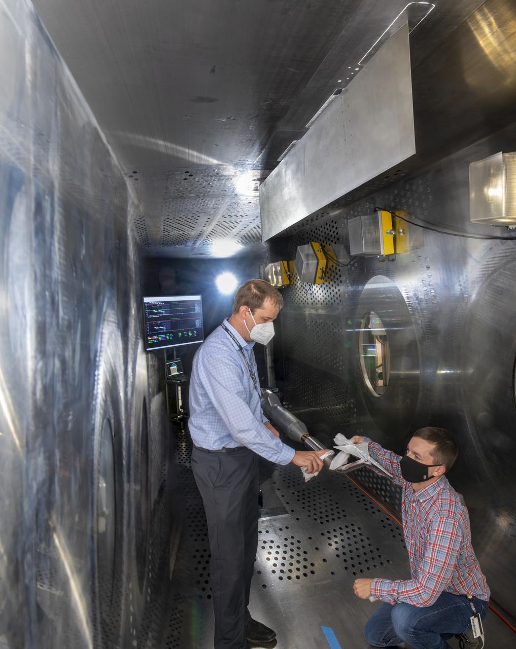 Commercial Supersonic Transport, CST Project, X-59 Sonic Boom Test Model, in the 8x6-foot Supersonic Wind Tunnel, SWT