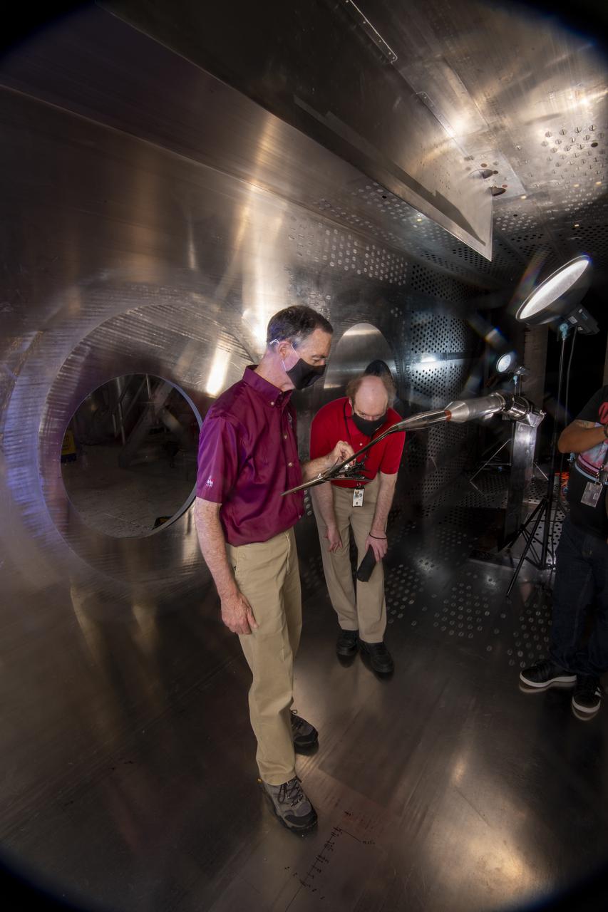 Commercial Supersonic Transport, CST Project, X-59 Sonic Boom Test Model, in the 8x6-foot Supersonic Wind Tunnel, SWT