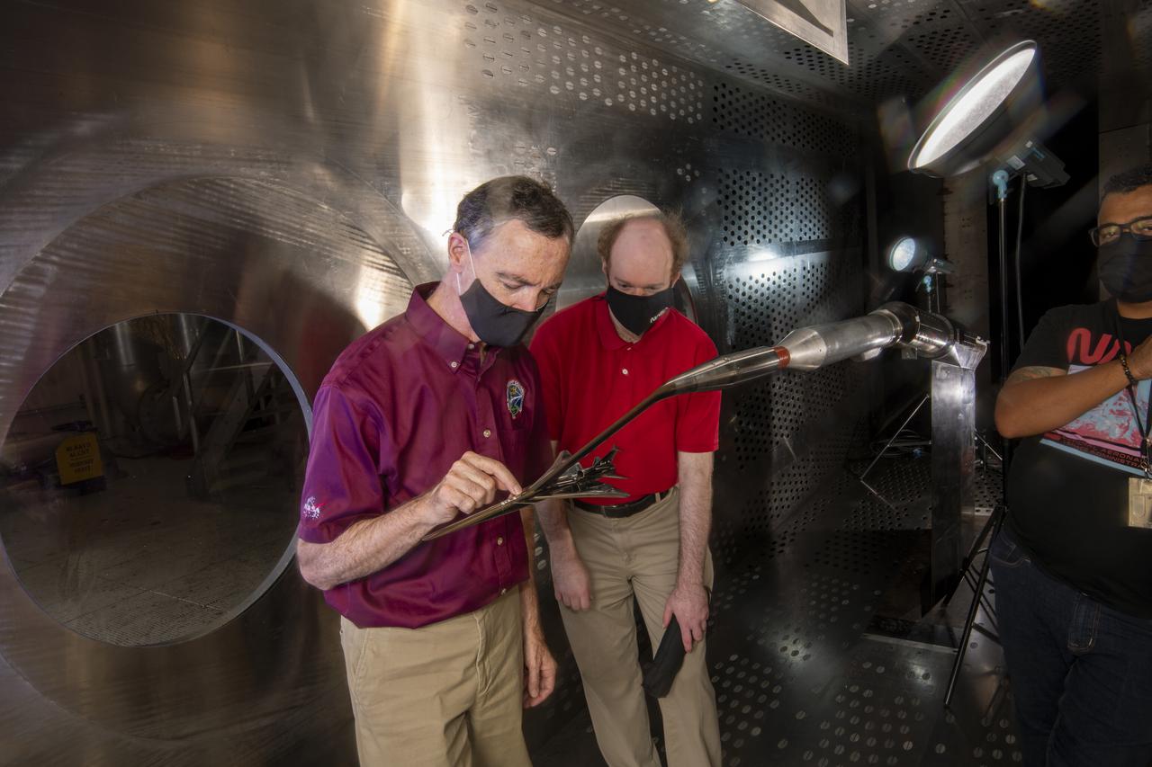 Commercial Supersonic Transport, CST Project, X-59 Sonic Boom Test Model, in the 8x6-foot Supersonic Wind Tunnel, SWT