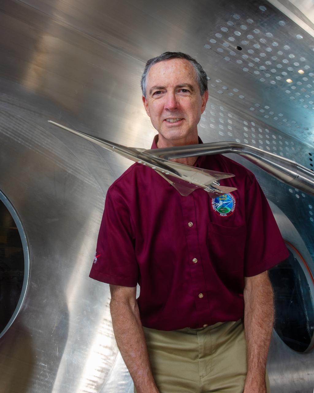 Commercial Supersonic Transport, CST Project, X-59 Sonic Boom Test Model, in the 8x6-foot Supersonic Wind Tunnel, SWT