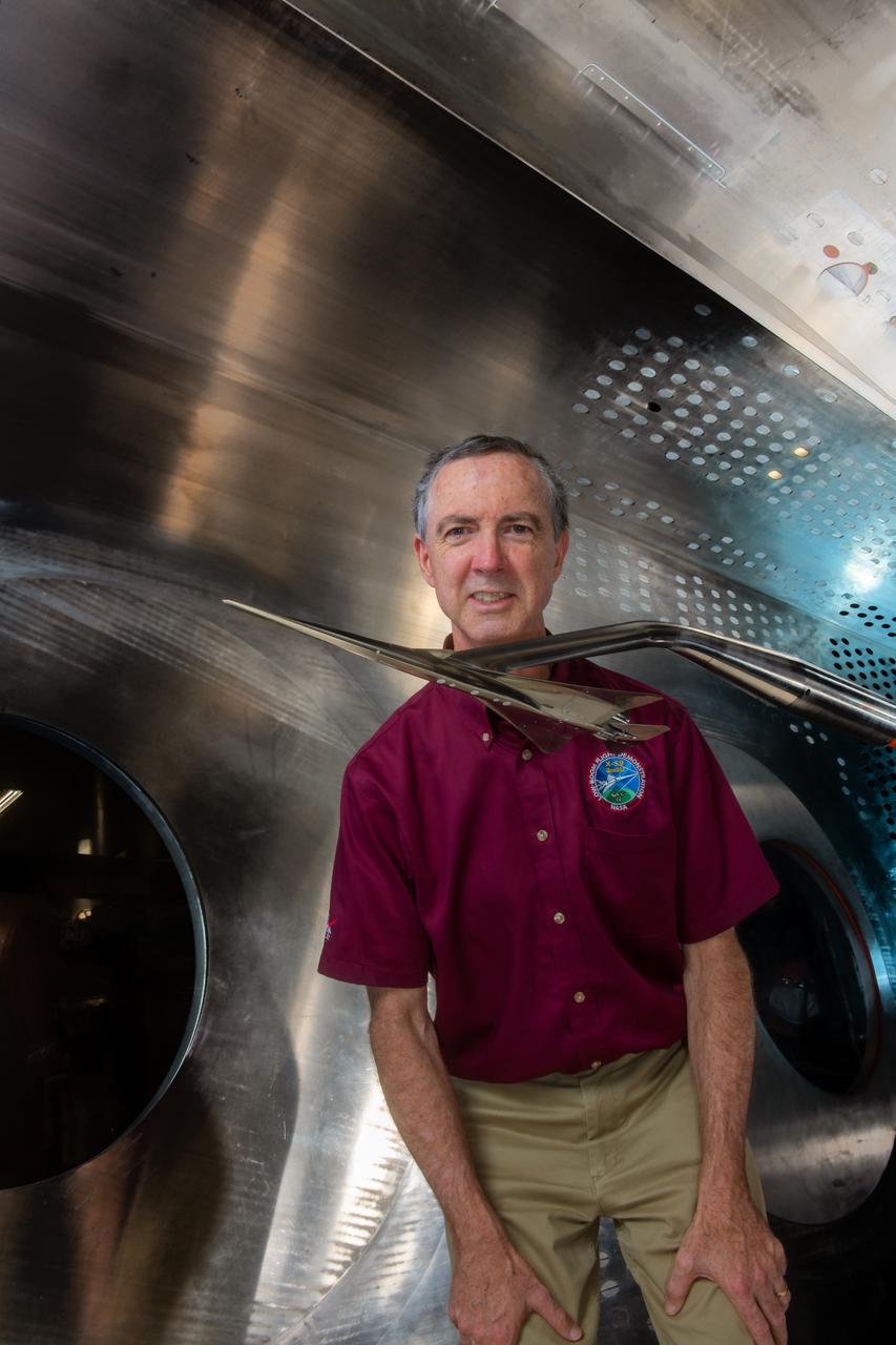 Commercial Supersonic Transport, CST Project, X-59 Sonic Boom Test Model, in the 8x6-foot Supersonic Wind Tunnel, SWT