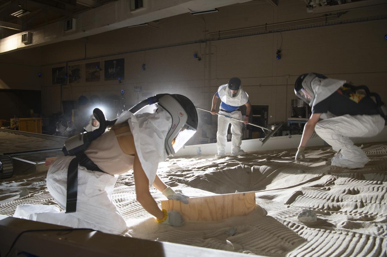 The Simulated Lunar Operations Lab at NASA Glenn Research Center serve to test planetary roving vehicle systems and components in simulated planetary and lunar conditions such as the VIPER Rover.