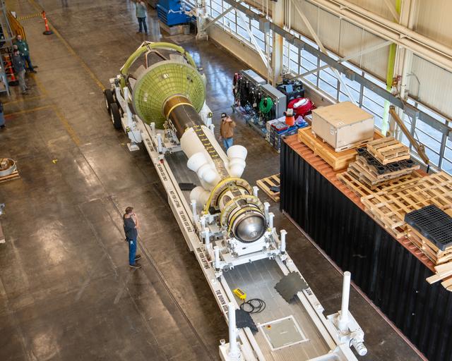 NASA image: Orion Environmental Test Article (ETA) Arrival to the Space Environments Complex at NASA’s Glenn Research Center