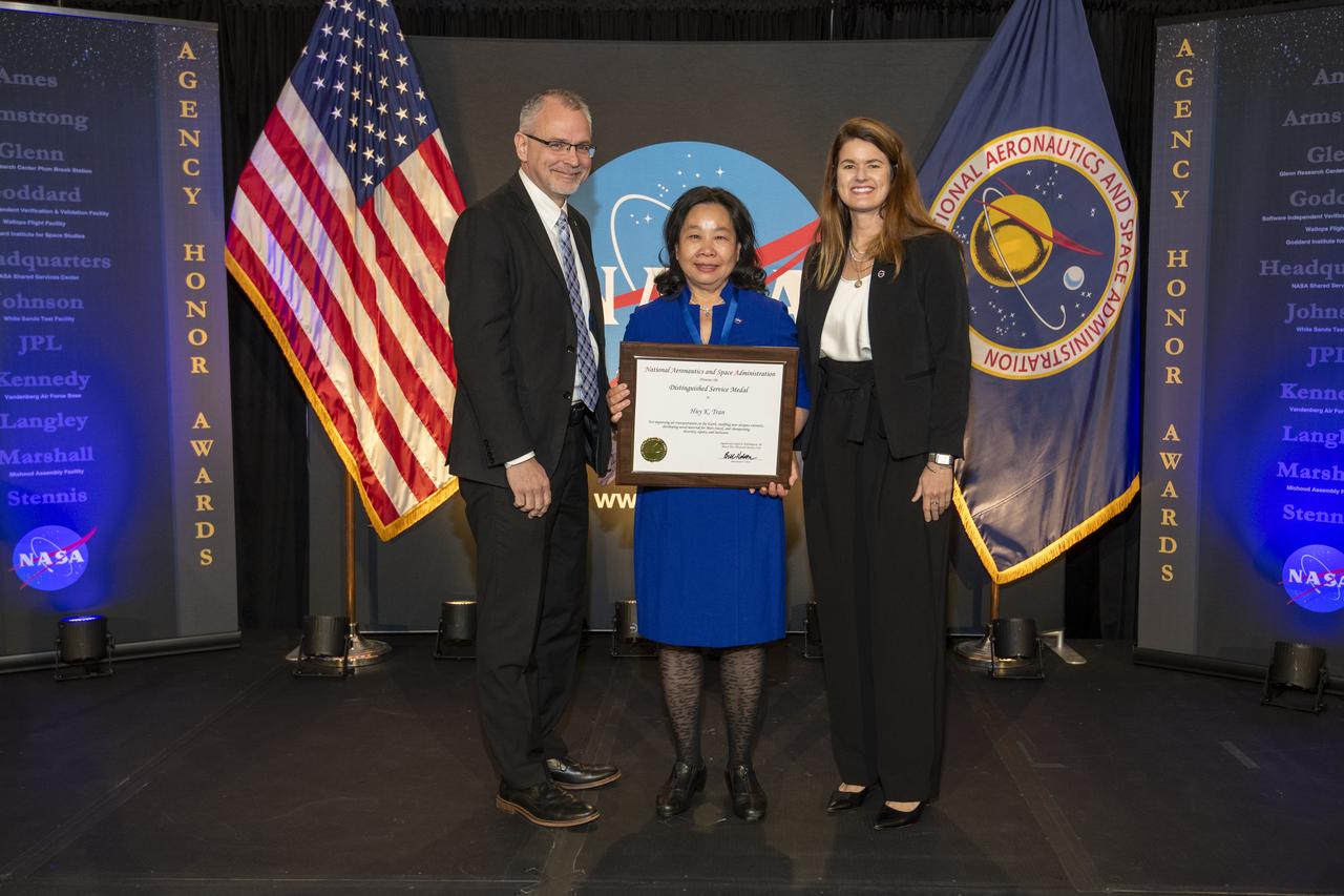 On March 28, 2024 NASA held its 2023 Administrator’s Agency Honor Awards at the Glenn Research Center in Cleveland, OH. This celebratory event recognized the invaluable contributions of civil servants and contractors alike, each one instrumental in propelling humanity further into the realms of space exploration, understanding, and discoverThis is NASA's highest form of recognition that is awarded to any Government employee who, by distinguished service, ability, or vision has personally contributed to NASA's advancement of United States' interests.