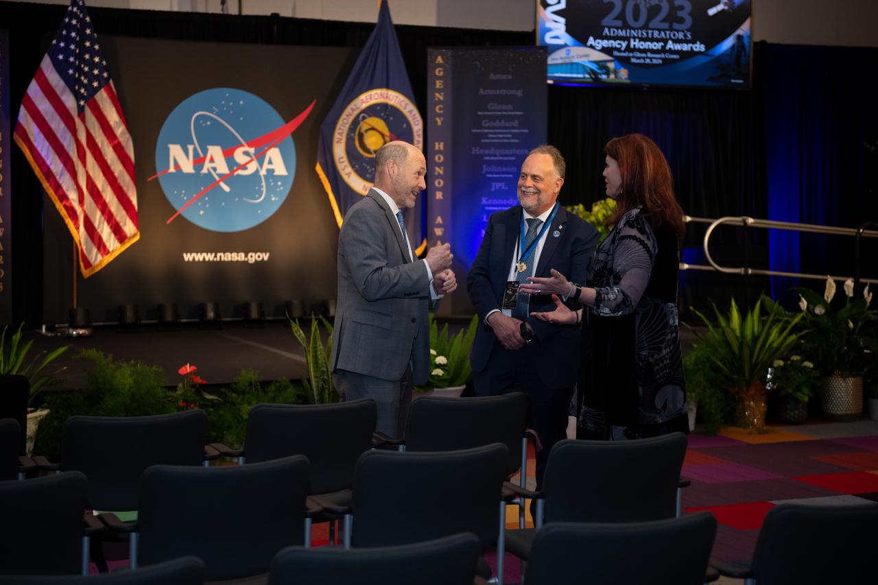 On March 28, 2024 NASA held its 2023 Administrator’s Agency Honor Awards at the Glenn Research Center in Cleveland, OH. This celebratory event recognized the invaluable contributions of civil servants and contractors alike, each one instrumental in propelling humanity further into the realms of space exploration, understanding, and discoverThis is NASA's highest form of recognition that is awarded to any Government employee who, by distinguished service, ability, or vision has personally contributed to NASA's advancement of United States' interests. Photo Credit: (NASA/Sara Lowthian-Hanna)