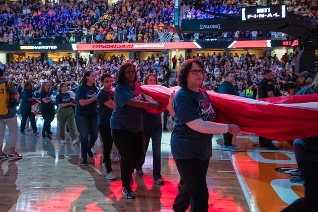 NASA image: Flag Presentation at NCAA Championship Game