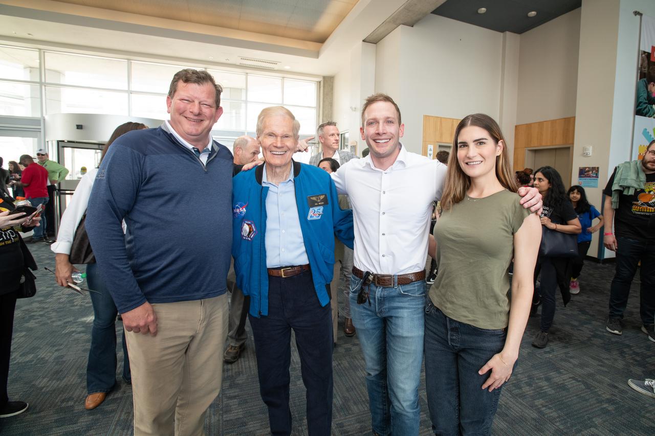 Administrator Bill Nelson and Represenative Max Miller and wife pose for a photo together. NASA Glenn Research Center and the Great Lakes Science Center hosted a three-day celestial celebration in downtown Cleveland, OH. This free, outdoor, family-friendly science and arts festival will feature free concerts, performances, speakers, and hands-on science activities with community partners. A total solar eclipse swept across a narrow portion of the North American continent from Mexico’s Pacific coast to the Atlantic coast of Newfoundland, Canada. A partial solar eclipse was visible across the entire North American continent along with parts of Central America and Europe. 