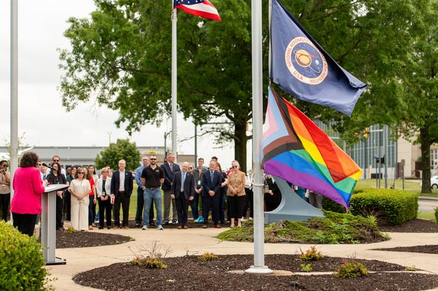 NASA image: Progressive Pride Raising Flag Ceremony