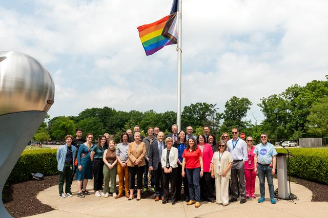 NASA image: Progressive Pride Raising Flag Ceremony