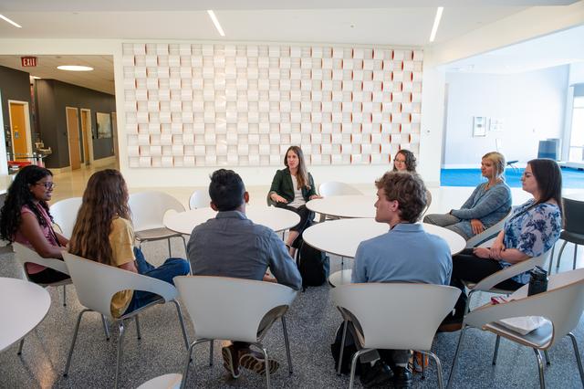 NASA image: Intern Meet with Chief Scientist and Senior Climate Advisor Dr. Kate Calvin