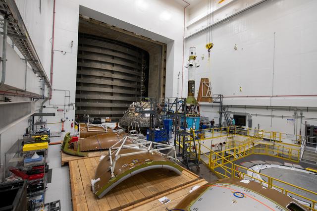 NASA image: The Launch Abort System prepares for testing at the Space Environments Complex at NASA’s Glenn Research Center