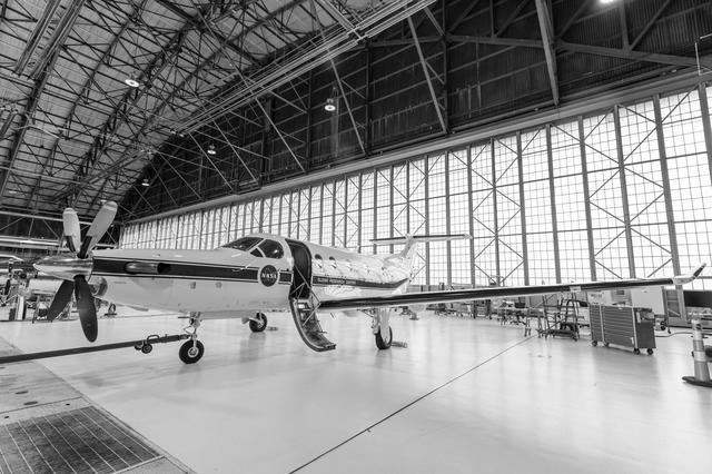 NASA image: PC-12 Aircraft Prepped for Takeoff