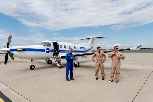 NASA image: Team Members Prep for Test Flight