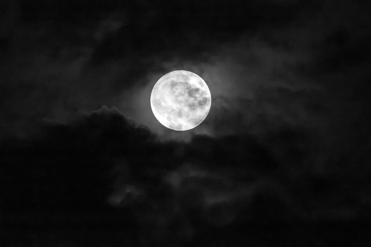 The Supermoon that was visible on September 17th, 2024 in Cleveland, OH. On this day, the full moon was a partial lunar eclipse; a supermoon; and a harvest moon.