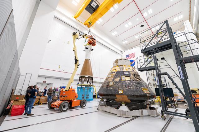 NASA image: The Orion Environmental Test Article (ETA) at the Space Environments Complex at NASA’s Glenn Research Center 
