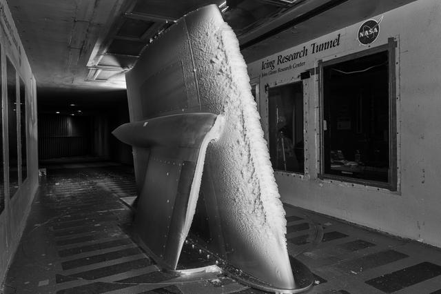 NASA image: TTBW Wing-Truss Junction Model at the Icing Research Tunnel