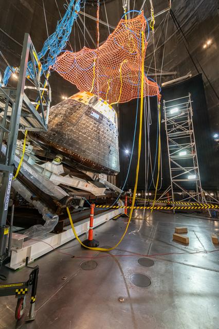 NASA image: Forward Bay Cover jettison test at the Space Environments Complex