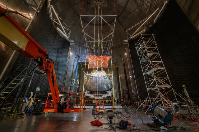 The Orion Crew Module, also known as the Orion Environmental Test Article (ET...