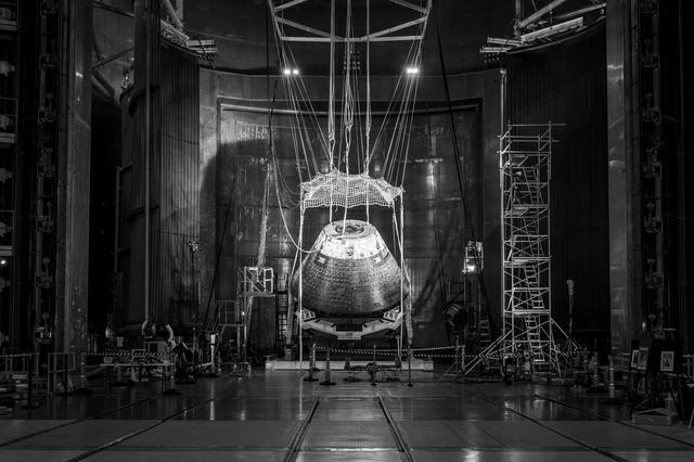NASA image: Forward Bay Cover jettison test at the Space Environments Complex
